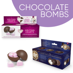 Luxurious Belgian chocolate bombs