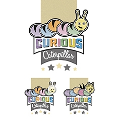 Curious Caterpillar - Vintage, Dinosaur ,Out of this World